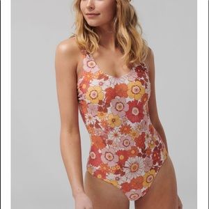 NWT Ghanda clothing retro one piece swimsuit
